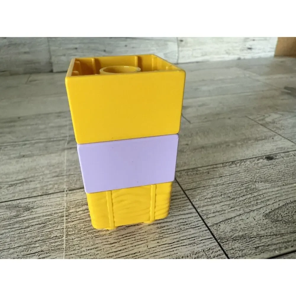 Rare Lego Duplo DISNEY MINNIE MOUSE YELLOW BLOCK w/ EARS Specialty Printed Block